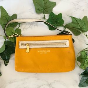 Michael Kors Small Yellow Wristlet